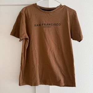 DENIM & FLOWER Brown San Francisco T-Shirt